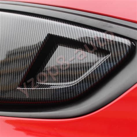 For Ford Mustang Abs Carbon Fiber Side Vent Window Scoop