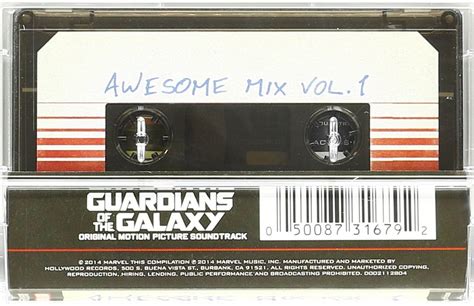 Guardians Of The Galaxy Audio Cassette Awesome Mix Vol 1 Tape ...