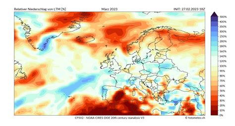 Monatsprognose März 2023 orniwetter info