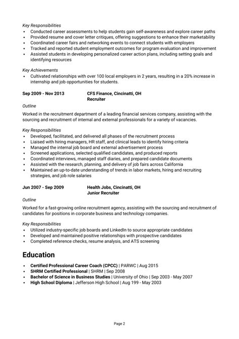 Career Coach Resume Example Guide [get Noticed]