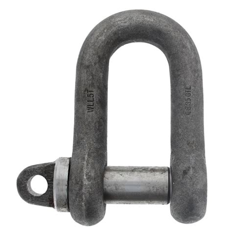 Alloy Steel Tested D Lifting Shackle With Screw Collar Pin Swl 5