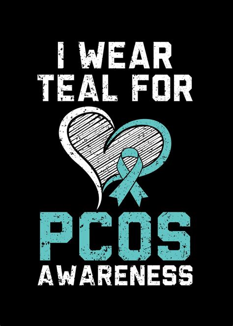 Teal For Pcos Awareness Poster By Nao Displate