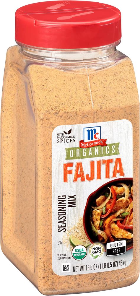 Mccormick Organics Fajita Seasoning Mix Gluten Free Non