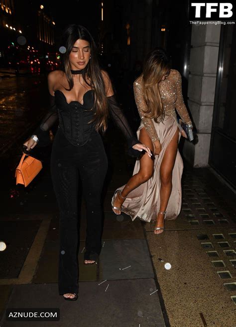 AJ Bunker Sexy Seen Showing Off Her Hot Body At The Visionary Honours Awards In London AZNude