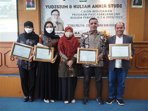 Yudisium Program Pascasarjana Umy Dan Kuliah Akhir Studi Periode Iii