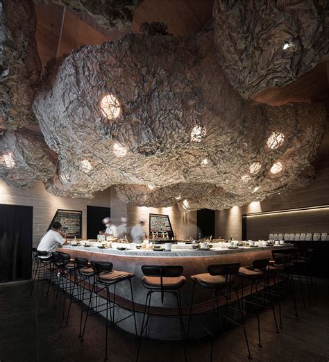 Grotto and Cloud Sushi Hanzo by CREDOHUS 谷德设计网 Bar interior design