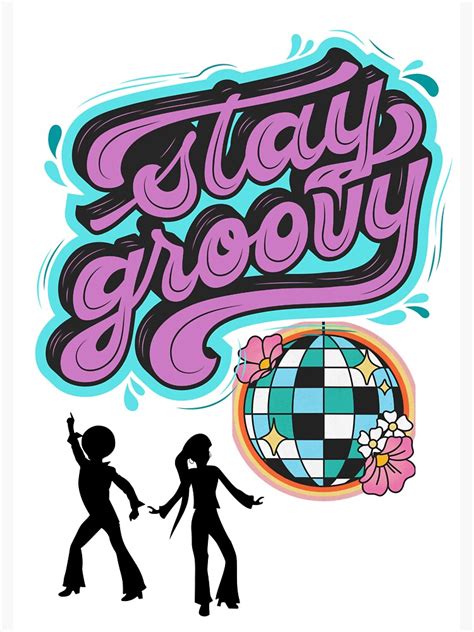 Stay Groovy Sticker For Sale By Twinsparkle Redbubble