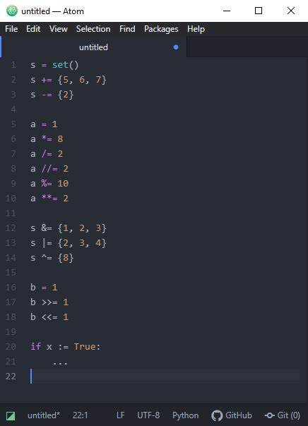 Some Augmented Assignment Operators Not Highlighted Properly Issue