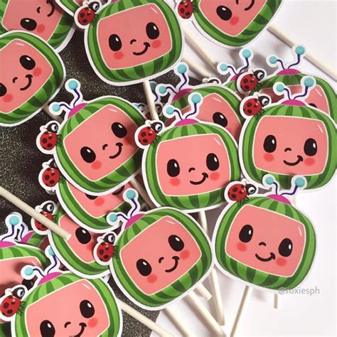 Cocomelon Cupcake Toppers 12pcs Shopee Philippines