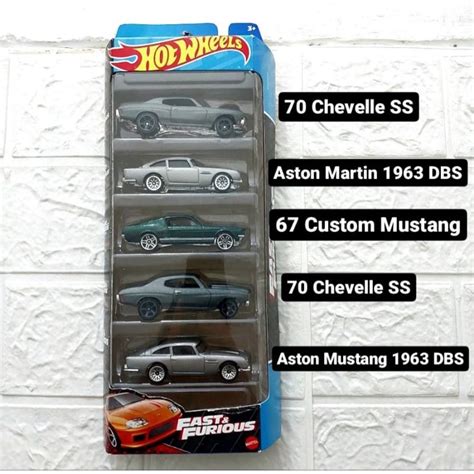 Jual Hot Wheels Fast Furious Giftpack 2023 Isi 5 Mobil Mustang 1 Chevelle 2 Aston 2 Shopee