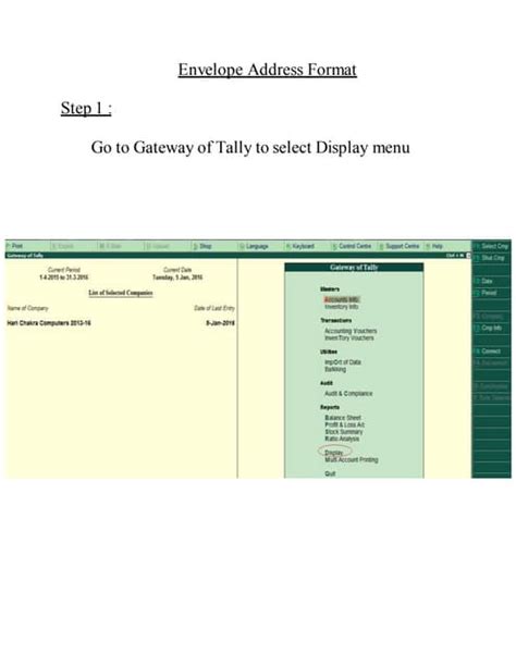 Envelope address format | PDF