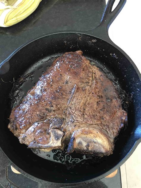 T Bone Steak Pan Seared And Butter Basted Frixos Personal Chefing