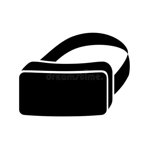 Vr Headset Icon 3d Vr Headset Black Vector Illustration Isolated For Graphic And Design Stock