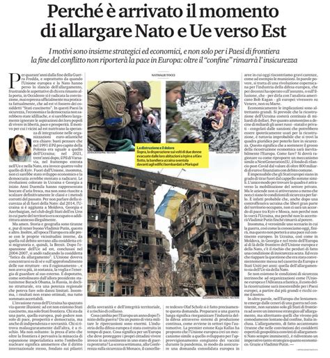 Nathalie Tocci On Twitter In Europa Era Stato Accantonato L