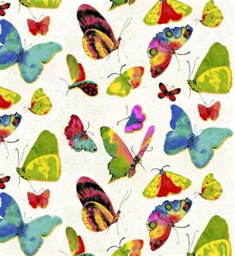 L39 Butterfly Bug Insect Modern Sew Quilt Cotton Fabric