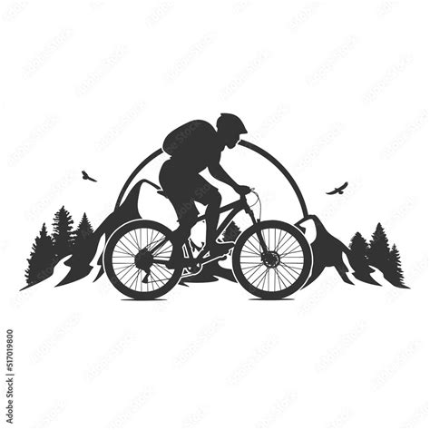 Mountain Bike Clip Art Silhouette