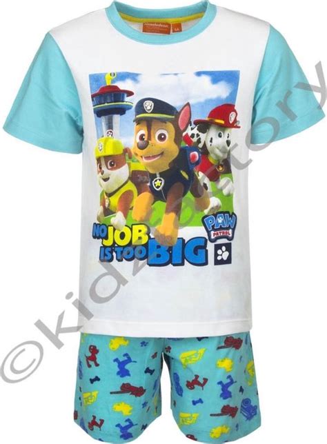 Paw Patrol Shortama Maat 98 Blauw Bol