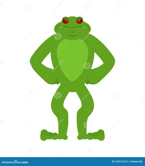 Frog Angry Emoji Toad Avatar Evil Amphibious Emotion Reptile F