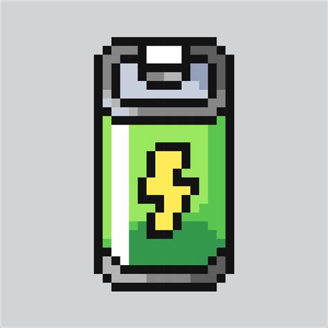 Pixel Art Illustration Battery Pixelated Battery Battery Icon