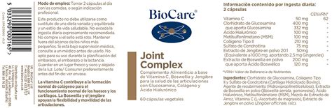 Joint Complex Biocare Y Acacia Profesionales Productos Naturales