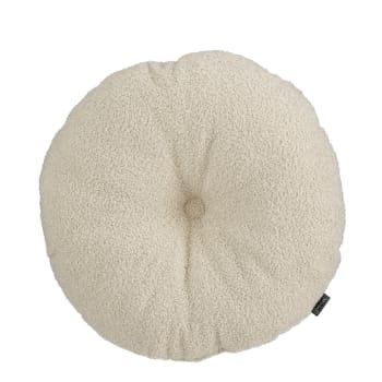 Coussin Rond Effet Laine Boucl E Cru D Ignacio Maisons Du Monde