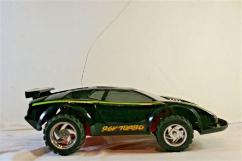 Vintage Tyco Turbo Hi Jacker Lamborghini Black 96v Rc Car And Remote