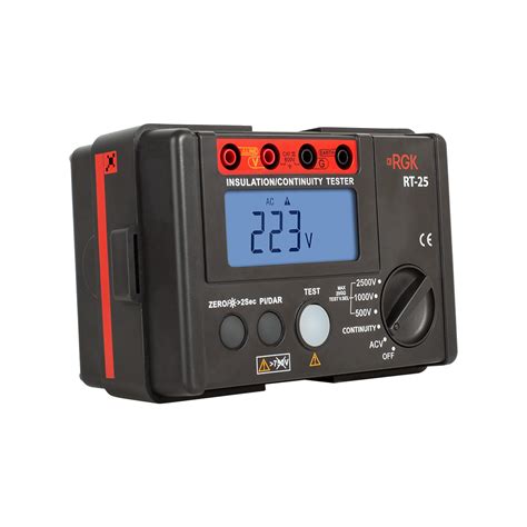 Мегаомметр цифровой RGK RT-25 купить по цене 16990 руб. в Москве