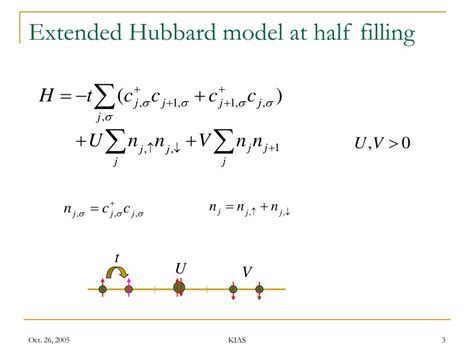 Ppt Competing Insulating Phases In One Dimensional Extended Hubbard