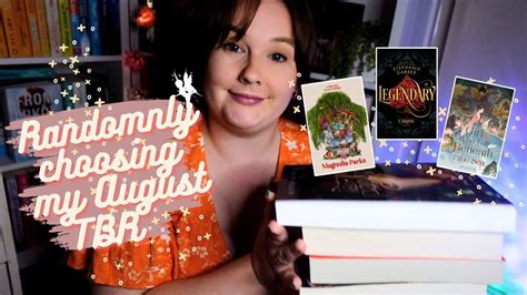 ASMR Randomly Choosing My August TBR Number Generator Book Reads