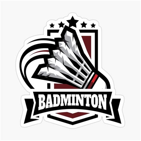 Badminton logo Sticker by NAS-STORE | Badminton logo, Badminton, Team ...