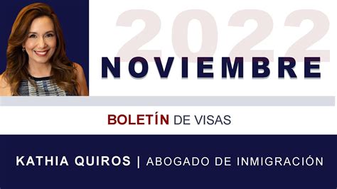 Boletin De Visas Noviembre Visa Bulletin November Youtube