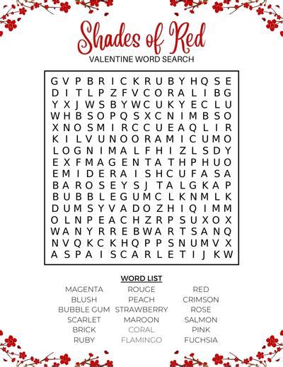 7 Free Printable Valentine Word Searches For Kids