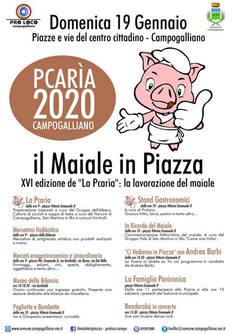 La Pcar A Il Maiale In Piazza A Campogalliano