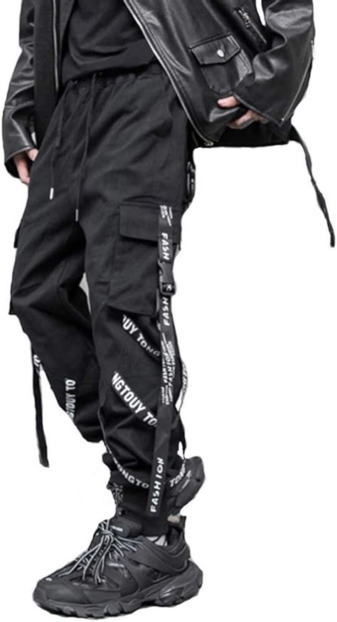 Hello Mrlin Herren Hip Hop Jogger Cargo Pants Techwear Hosen Baggy