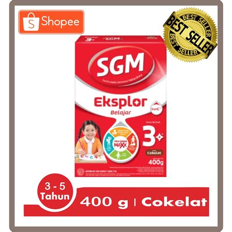 Jual SGM Eksplor Belajar 3 Rasa Cokelat Susu Pertumbuhan Anak 400g