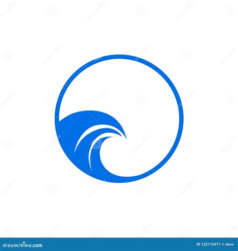 Water Waves Logo Design Vector Template, Water Waves Icon, Water Stock Vector - Illustration of ...