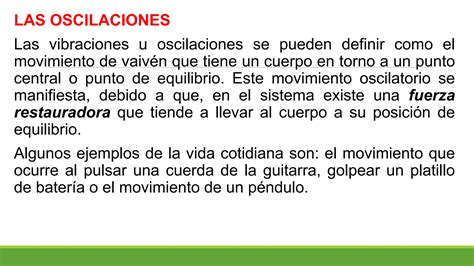 11 LAS OSCILACIONES Y SISTEMAS OSCILANTES Pptx