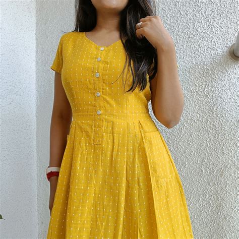 Yellow Handloom Dress Pre Order Silayi