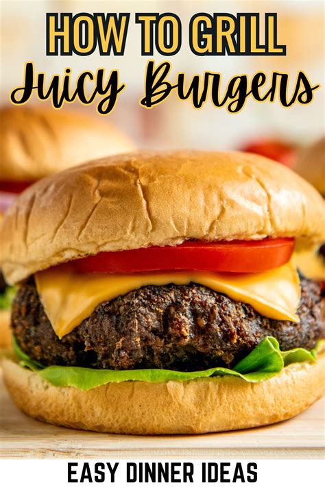 Best Grilled Burger Recipe | Easy Dinner Ideas