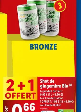 Promo Shot De Gingembre Bio Chez Lidl