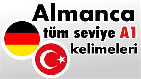 Almanca Seviye A1 tüm kelime bilgisi Yeni başlayanlar için Almanca