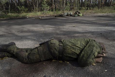 Retreating Russian Soldiers Leave Bodies Of Comrades After Battle For