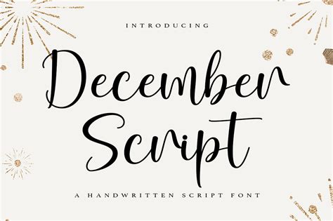 December Script Font By Wahyu Studio · Creative Fabrica