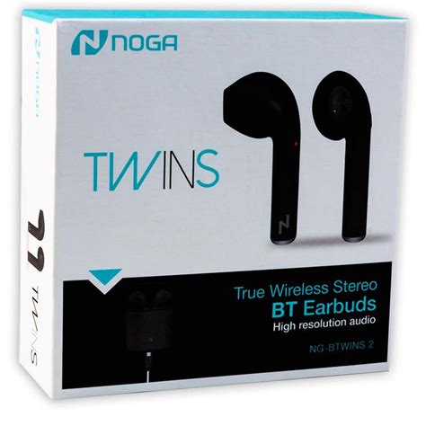 Auriculares In Ear Inal Mbricos Noga Twins Ng Twins Negro Noga