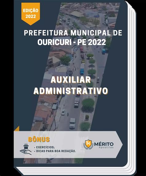 Apostila Auxiliar Administrativo Prefeitura Municipal De Ouricuri Pe