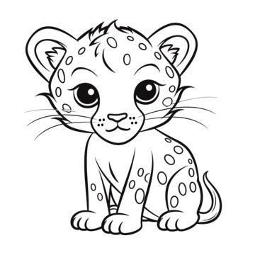 Leopard Drawing For Kids