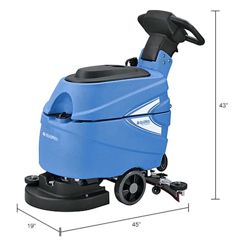 Global Industrial™ Auto Walk-Behind Floor Scrubber 17" Cleaning Path ...