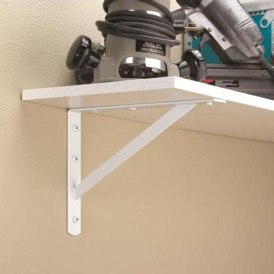 Everbilt In X In White Heavy Duty Shelf Bracket The