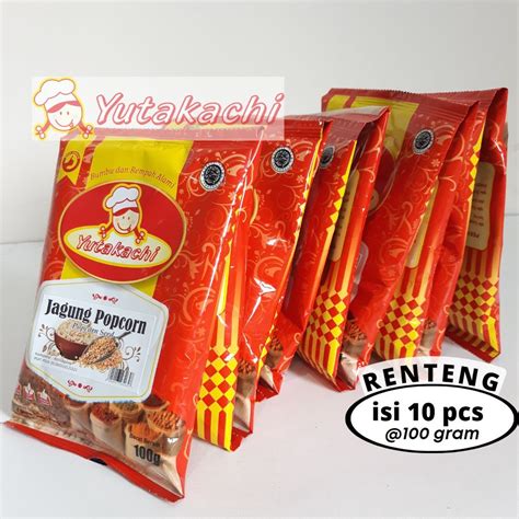 Jual Jagung Popcorn 1Kg Renteng 100g X 10 Popcorn Mentah Kemasan