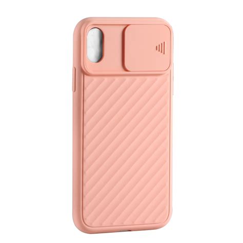 Capa Iphone X XS Hibrida Waves Camshield Salmão Capas de Telemóveis